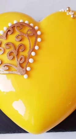 Entremet popcorn et caramel beurre salé