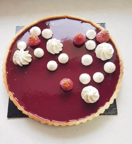 Tarte chocolat framboise