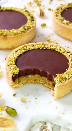 Tartelettes pistache et chocolat
