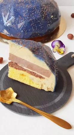 Entremet gianduja et noisette