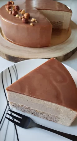 Entremet noisettes et praliné