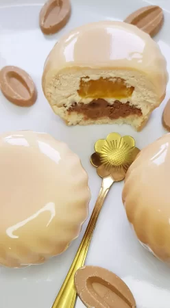 Entremet Dulcey, passion et mangue avec thermomix