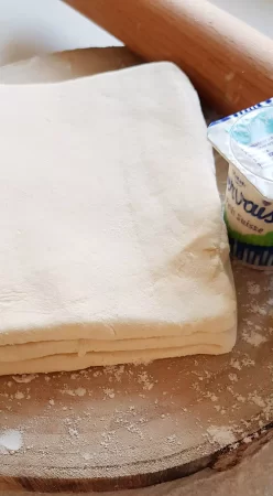 Pâte feuilletée légère