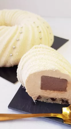 Entremet chocolat et caramel