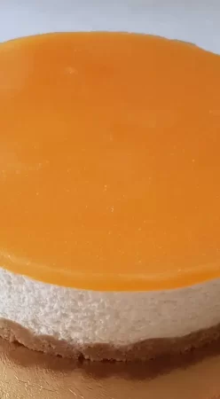 Bavarois à la pêche