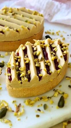 Tartelettes pistache et fruits rouges