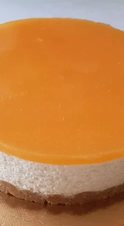 Bavarois à la pêche