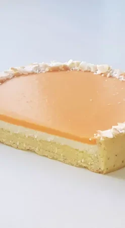 Tarte coco, passion et mangue