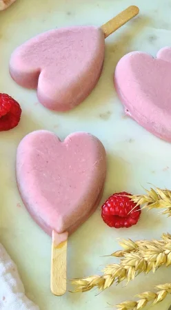 Glace express à la framboise sans sorbetière