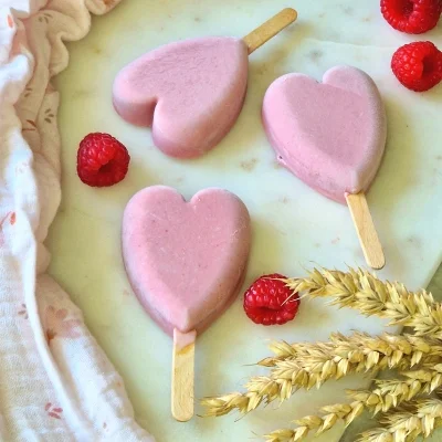 Glace express à la framboise sans sorbetière