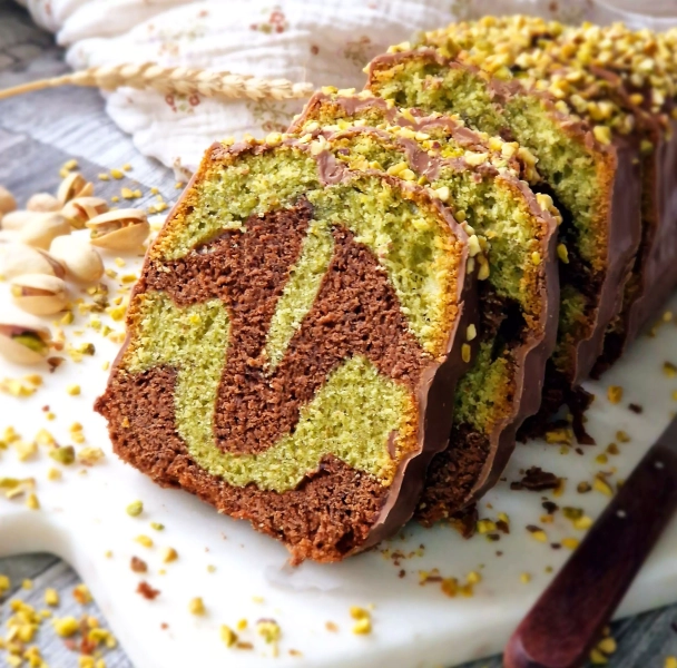 Marbré chocolat et pistache