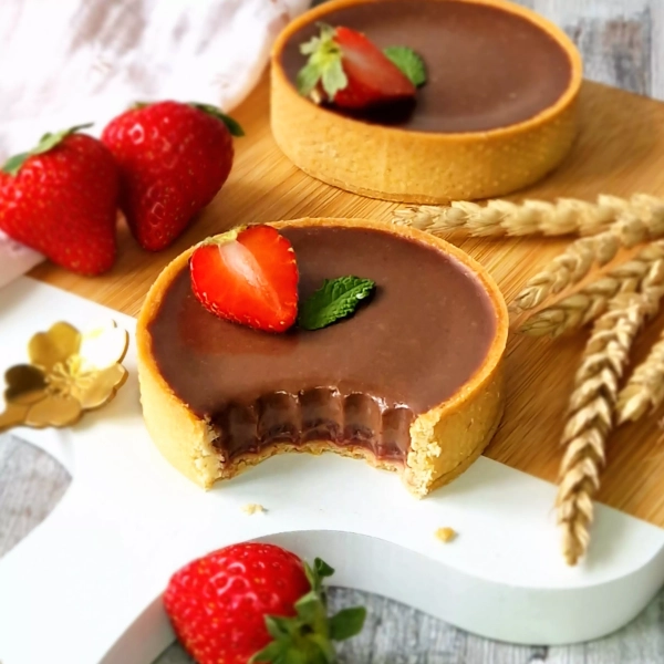Tartelettes fraise et chocolat