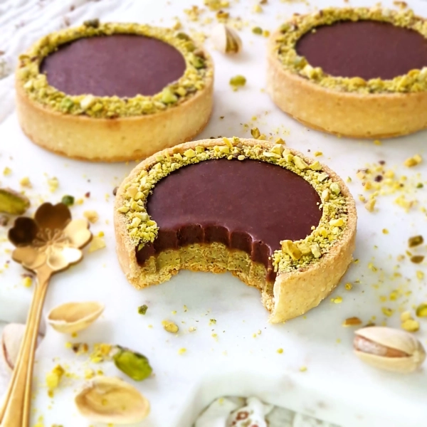 Tartelettes pistache et chocolat