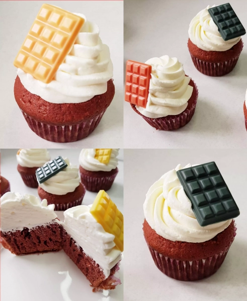 Red velvet façon cupcake