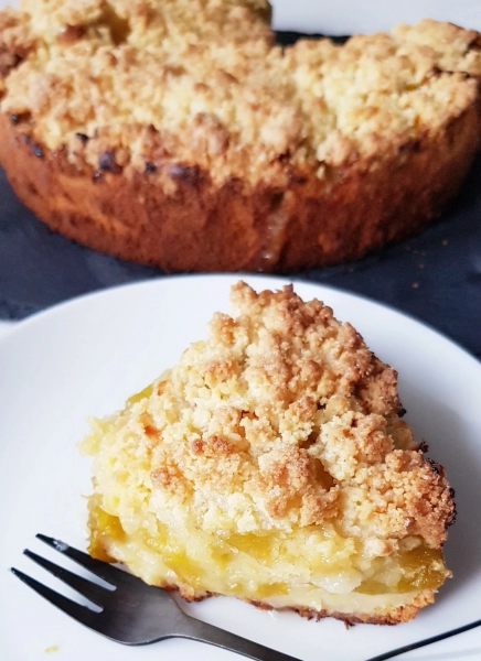 Gâteau crumble aux reine claude