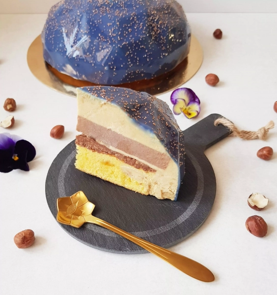 Entremet gianduja et noisette