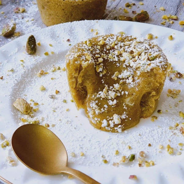 Coeur coulant à la pistache
