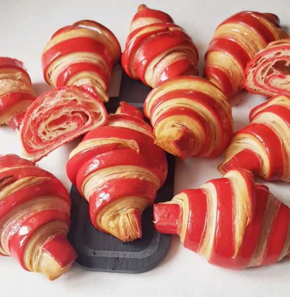 Croissant bicolore
