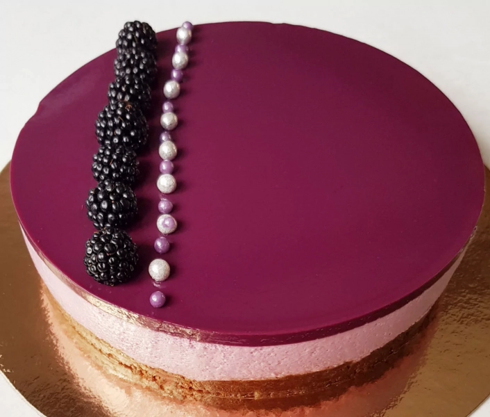 Bavarois aux mûres