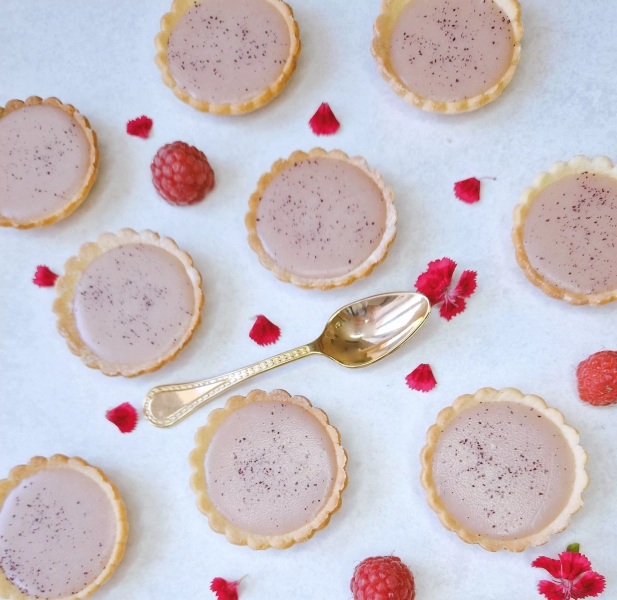 Mini tartelettes à la framboise
