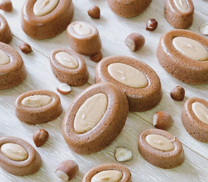 Petits moelleux cacao et nocciolata