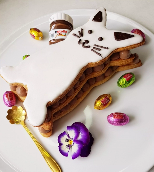 Mille feuille de Pâques au nutella