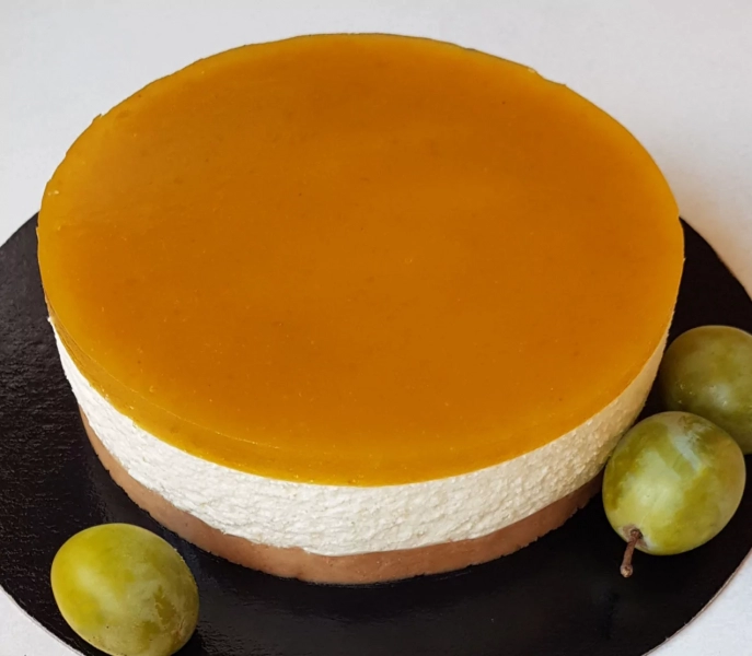Bavarois aux prunes jaunes