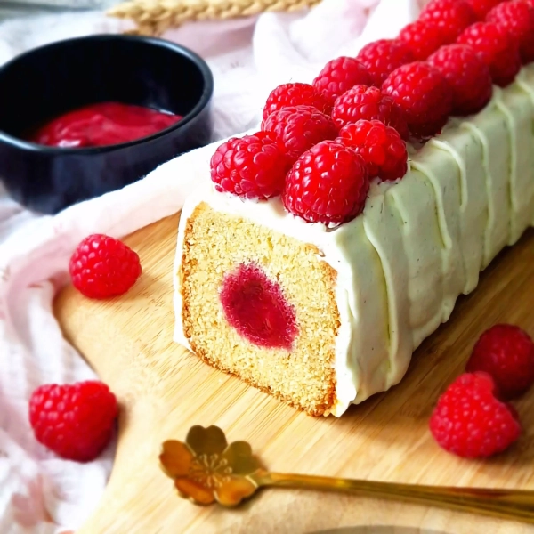 Cake framboise et vanille