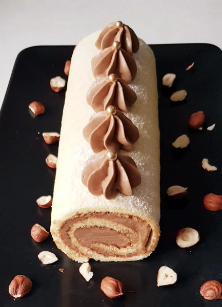 Roulé praliné