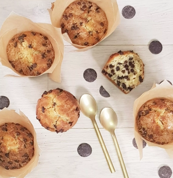 Muffins aux pépites de chocolat