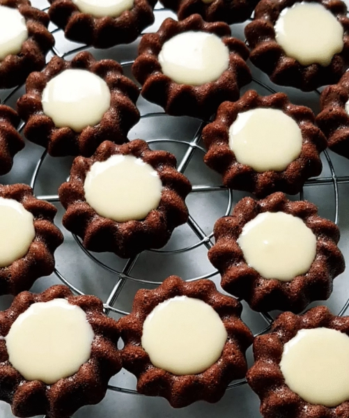 Minis st honoré au chocolat blanc