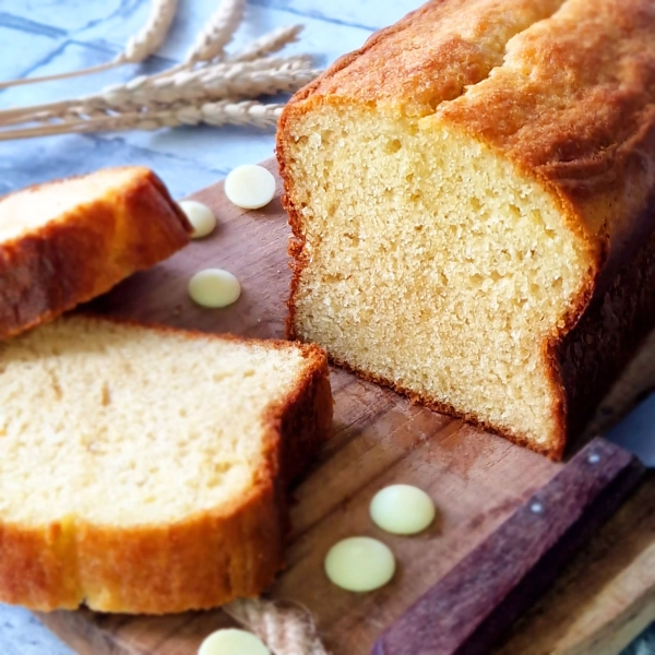 Cake au chocolat blanc
