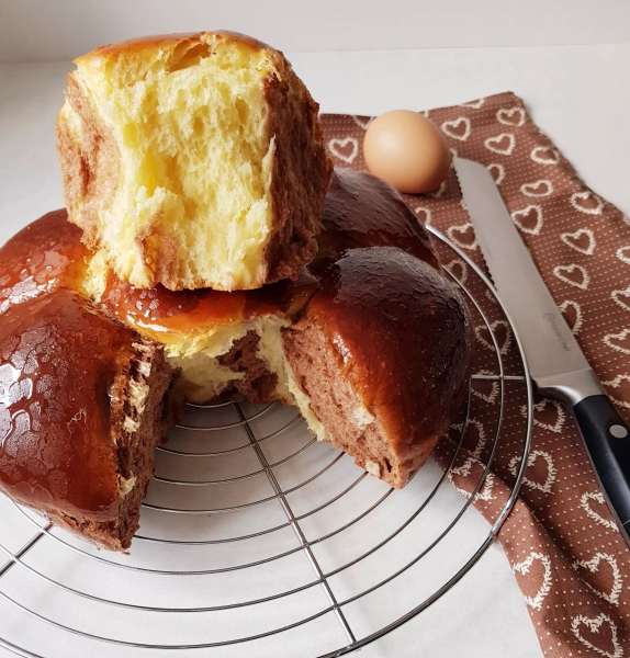 Brioche butchy bicolore