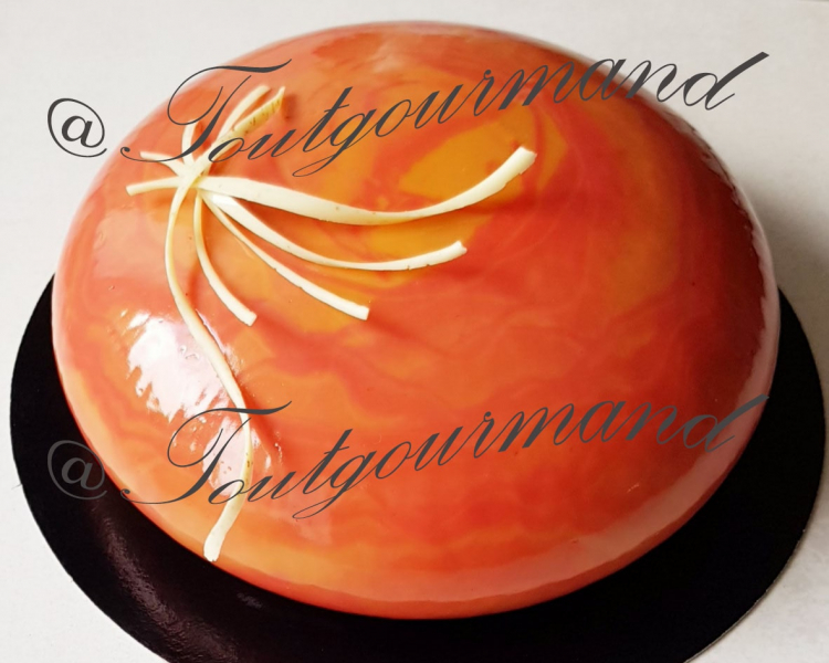 Entremet chocolat et vanille