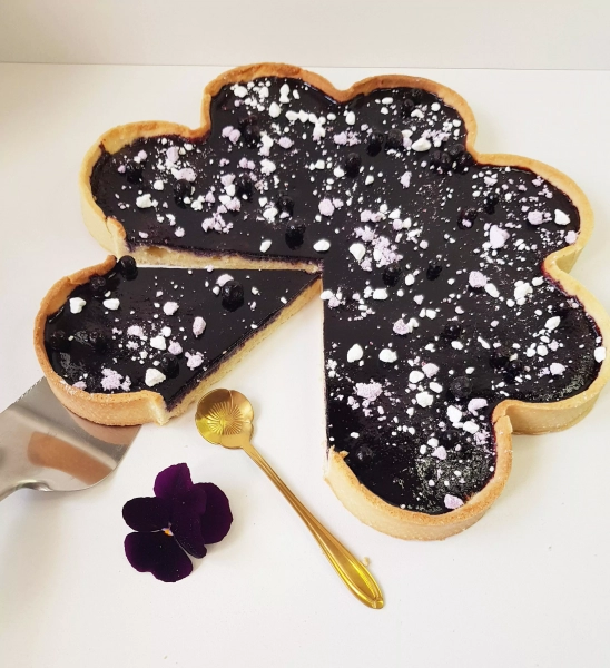 Tarte amandes et myrtilles