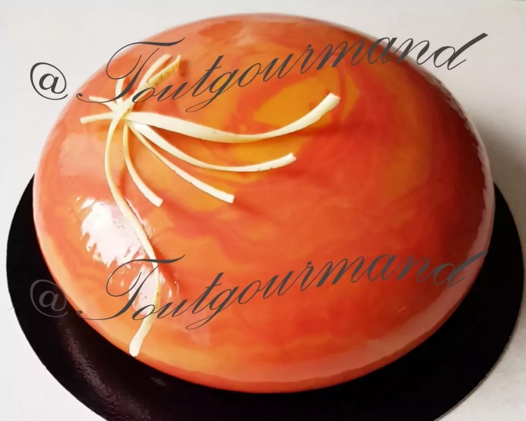 Entremet chocolat et vanille